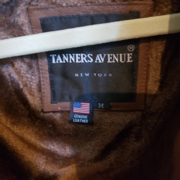 Mens Brown Genuine Leather Jacksr Size Medium - Picture 4 of 4